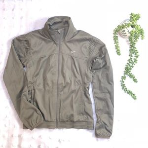 Small Nike Green Dri-Fit Running Jacket